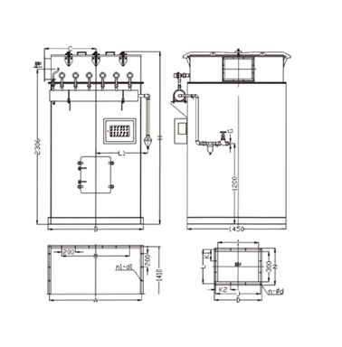 袋式脈沖倉(cāng)頂除塵器